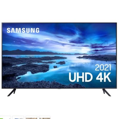 Smart Tv 43" UHD Samsung 4k 43AU7700 Processador Crystal 4k